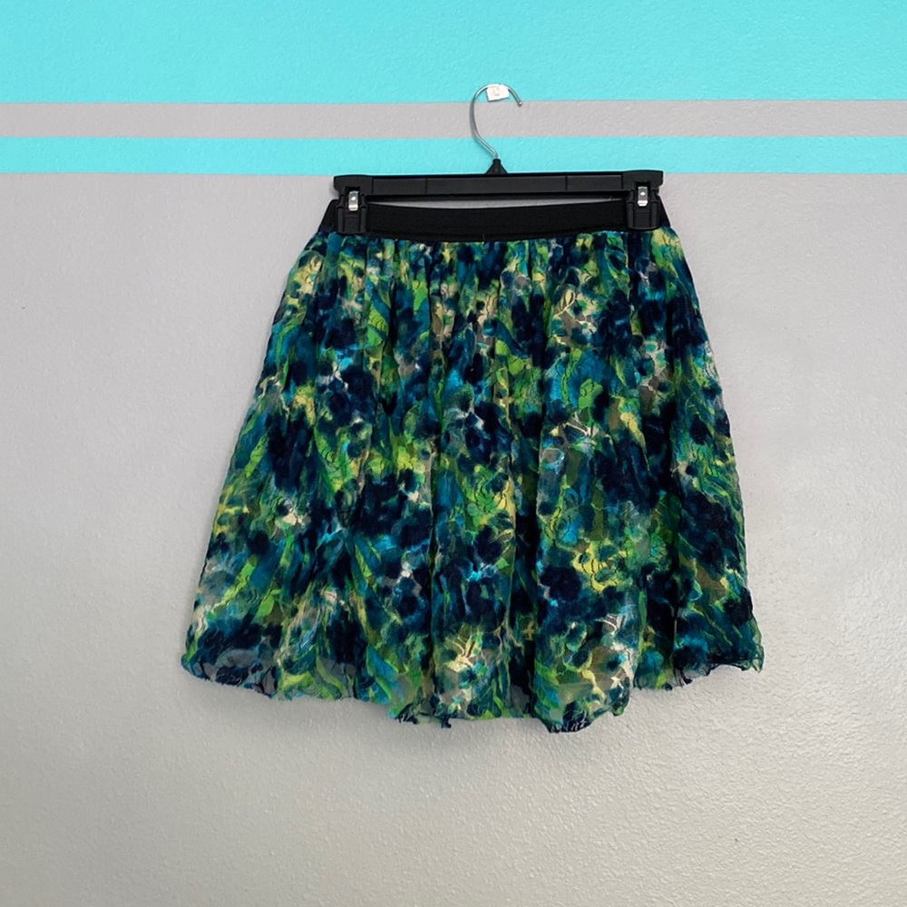 Fun bright colored short skirt